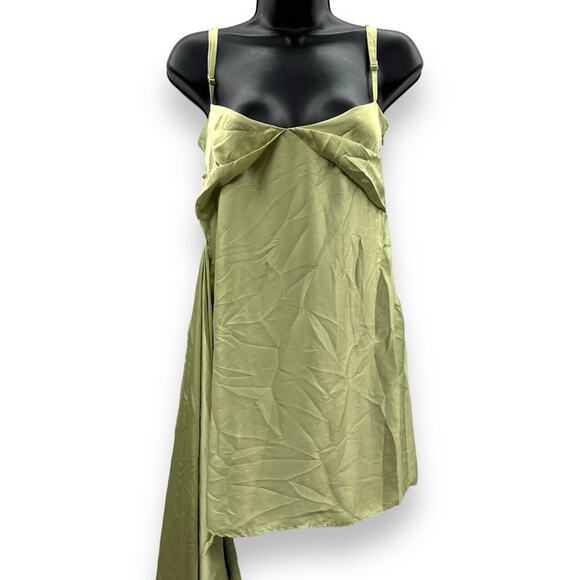 RTR Baobab Selma Grape Green Sleeveless Sarong‎ Wrap Midi Dress Sz XS - Picture 7 of 11